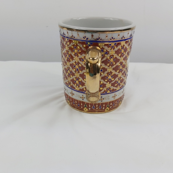 - CERAMIC goldtone painted cup Raja's fashion - Picture 2 of 12